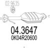 MTS 04.3647 Catalytic Converter